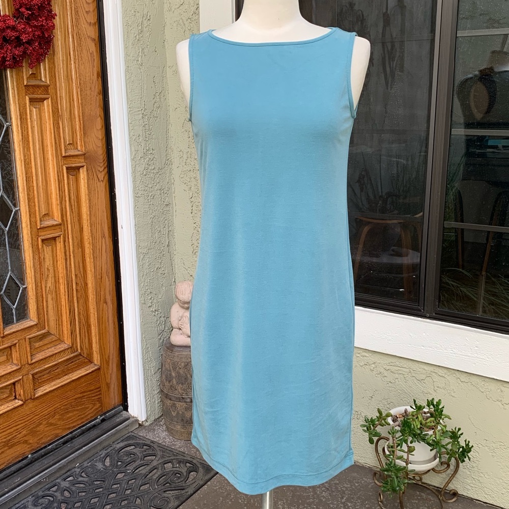 MARINA LUNA Modal Sleeveless Keyhole Dress XS